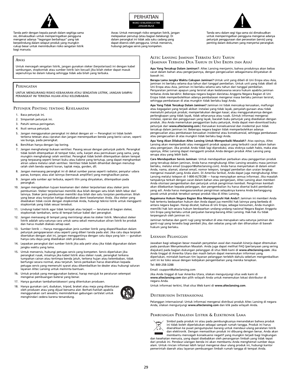 Altec Lansing M602 User Manual | Page 29 / 32