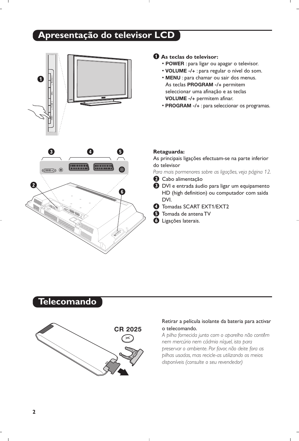 Apresentação do televisor lcd telecomando | Philips Flat TV User Manual | Page 160 / 256