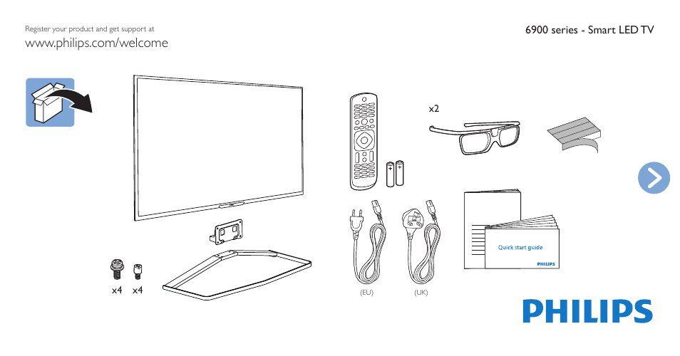 Philips 6900 series Televisor Smart LED Full HD ultraplano User Manual | 12 pages