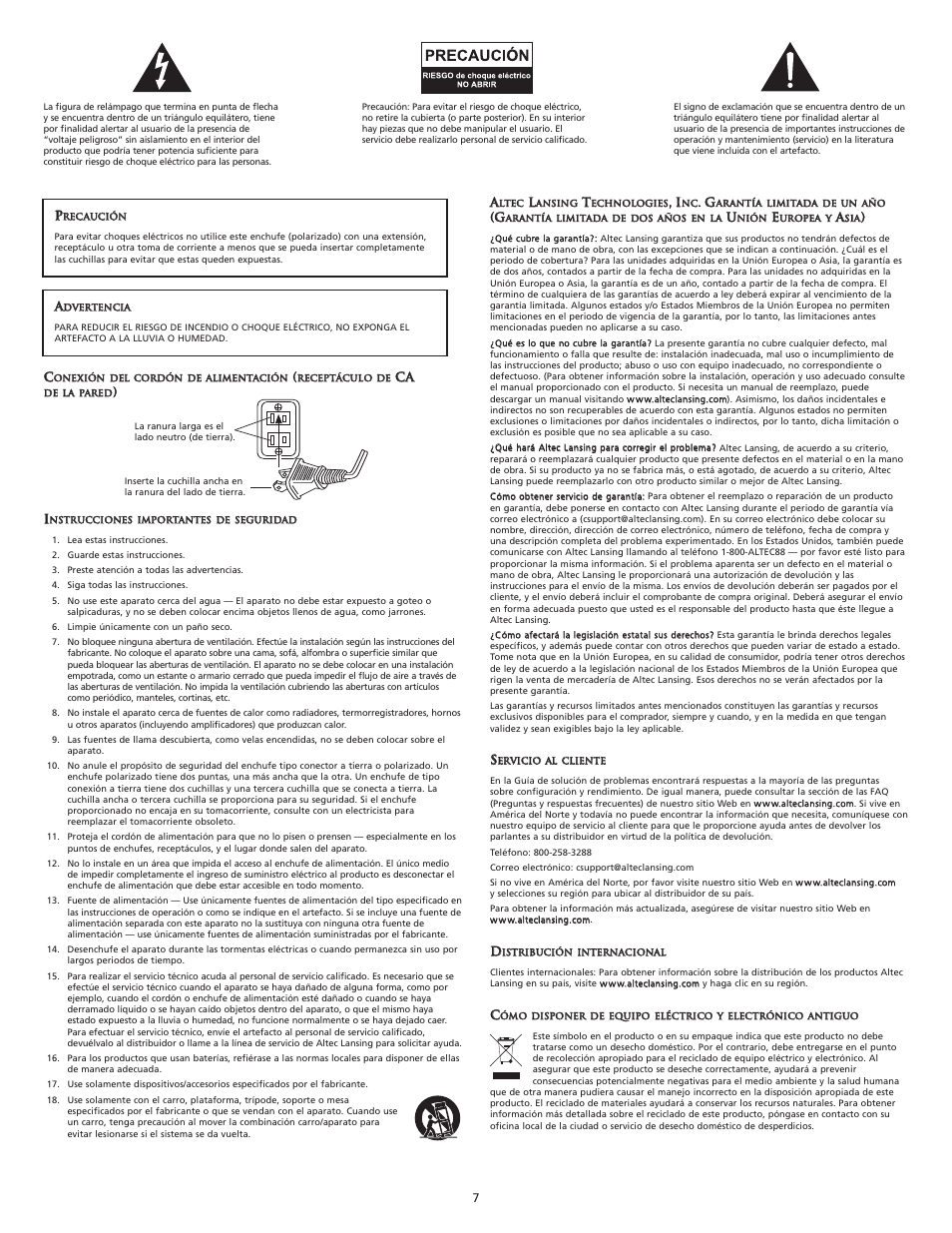 Altec Lansing M604 User Manual | Page 9 / 16