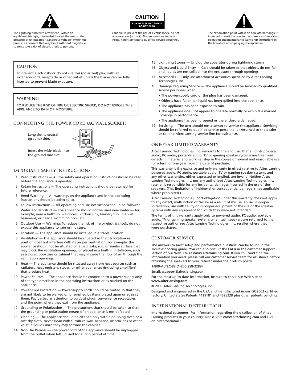 Altec Lansing MX5020 User Manual | Page 3 / 16