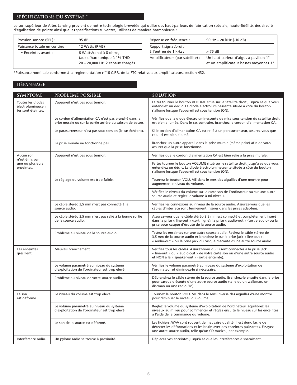 Altec Lansing MX5020 User Manual | Page 8 / 16