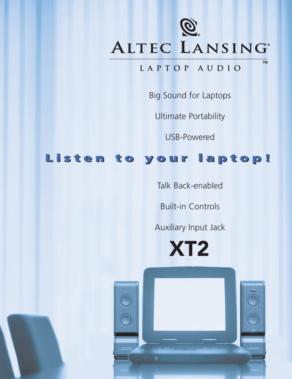 Altec Lansing XT2 User Manual | 2 pages