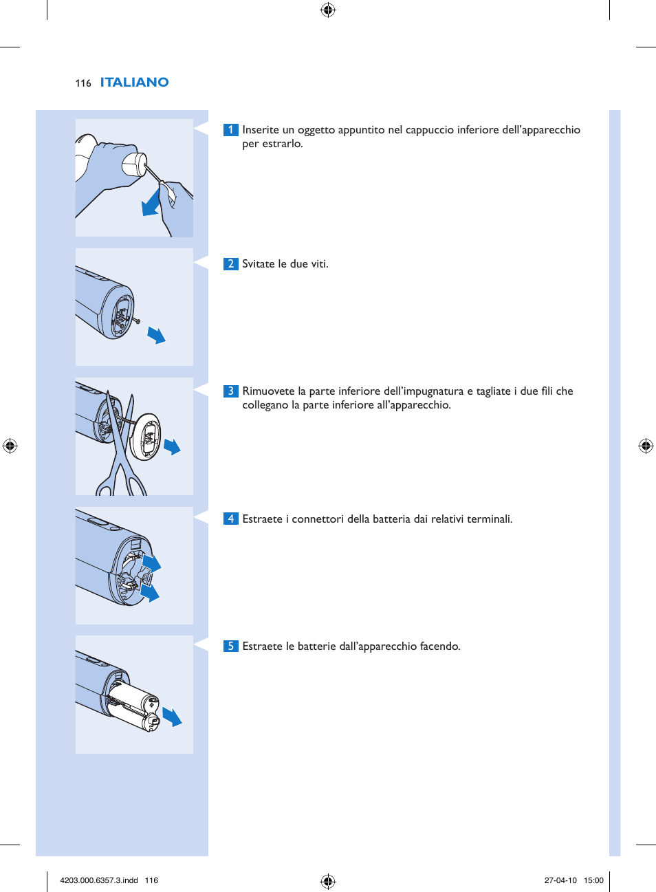 Philips Lumea Sistema de eliminación de vello IPL User Manual | Page 116 / 170