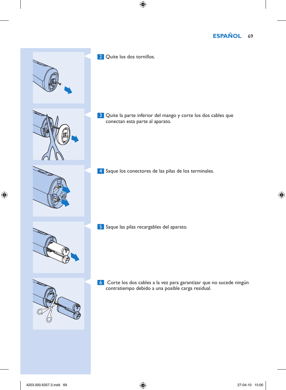 Philips Lumea Sistema de eliminación de vello IPL User Manual | Page 69 / 170