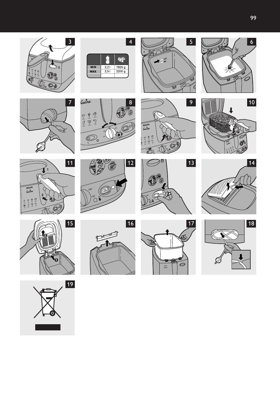 Philips Freidora User Manual | Page 99 / 100