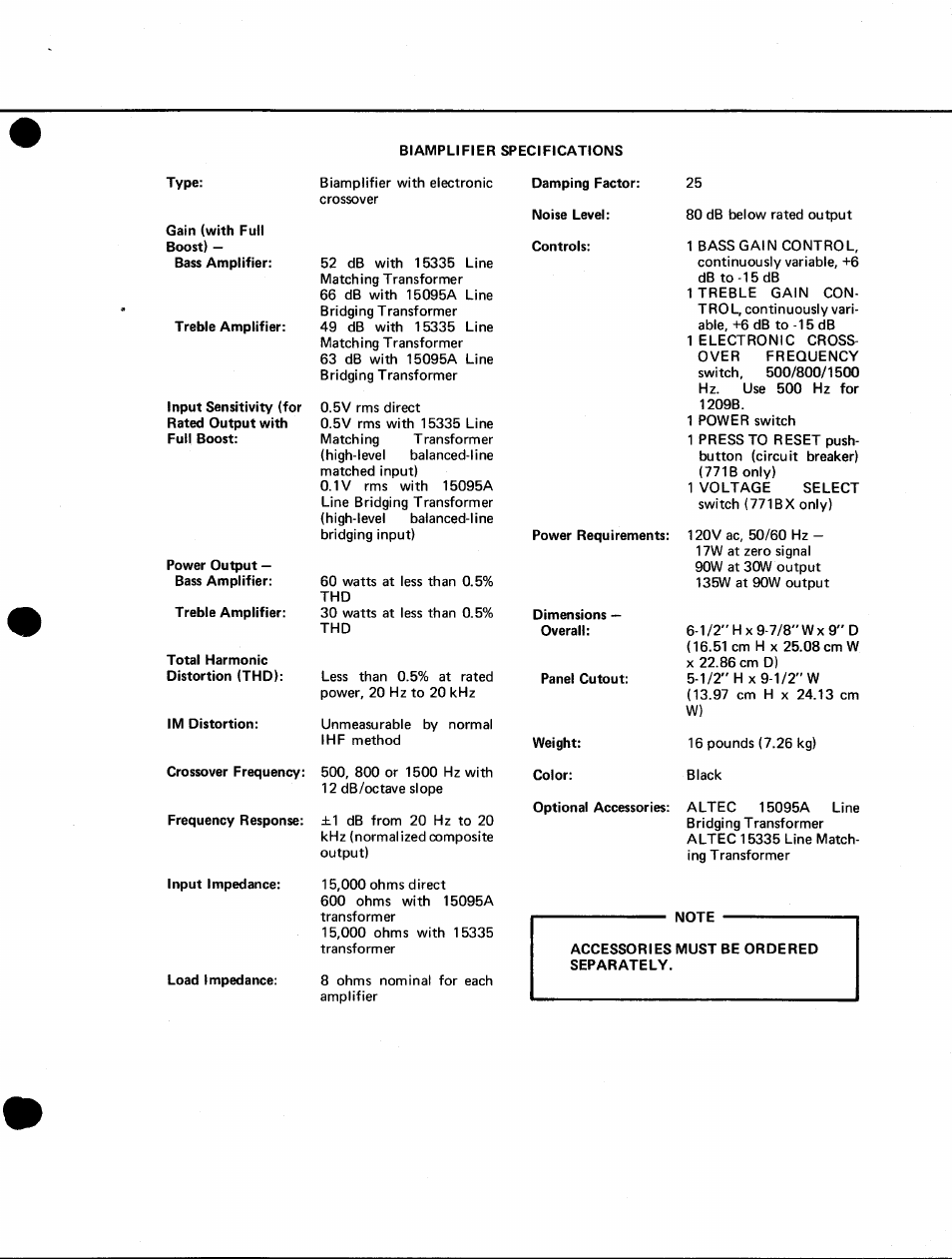 Altec Lansing 1209B User Manual | Page 3 / 4