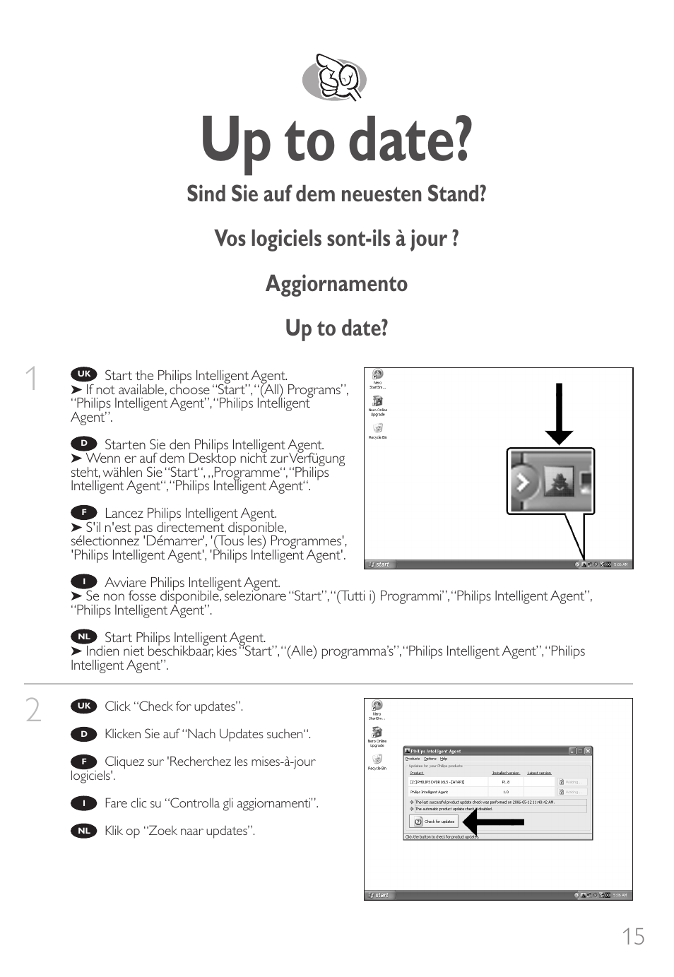 Up to date | Philips SPD8006BM-17 User Manual | Page 15 / 76
