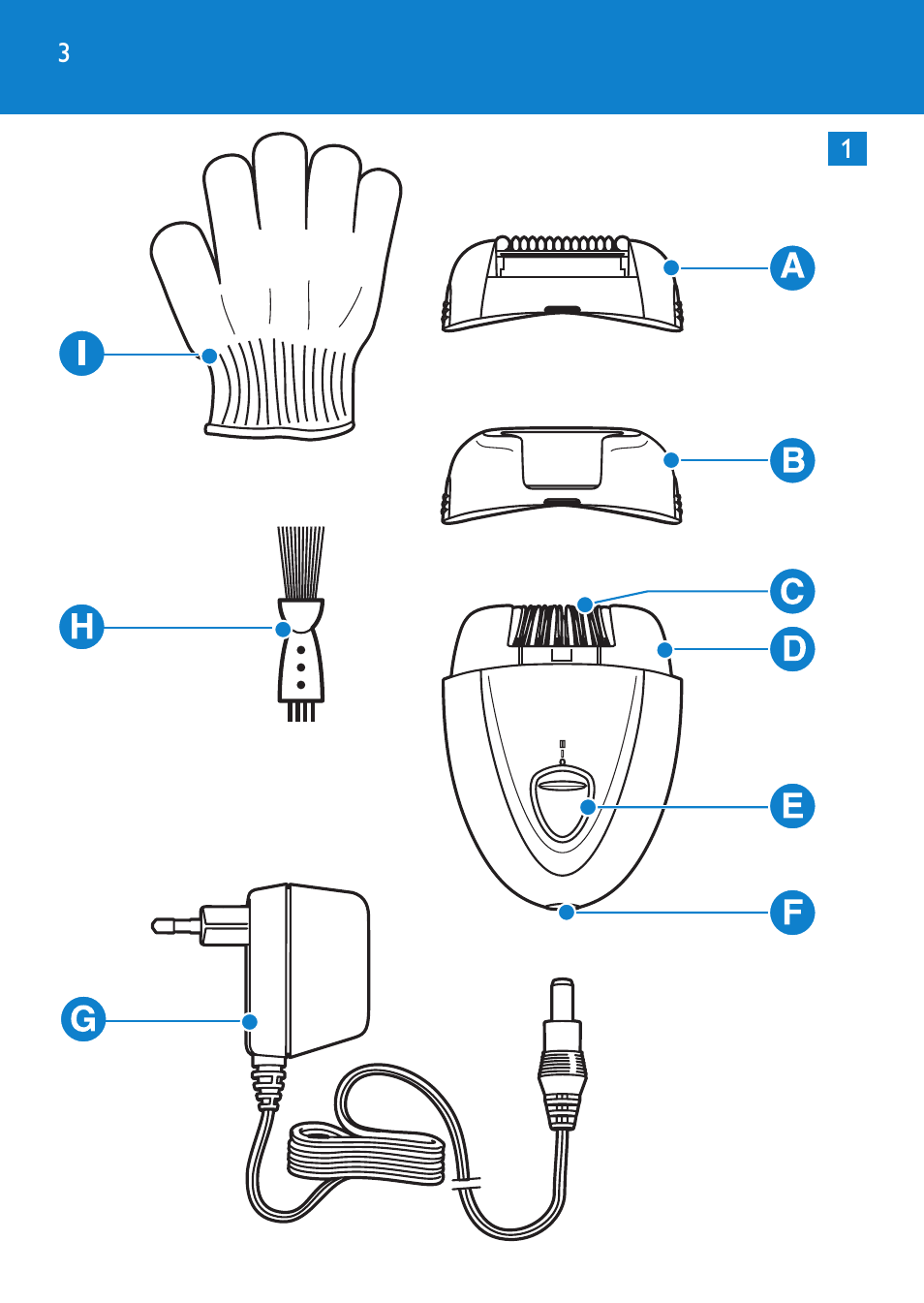 Philips Satinelle Depiladora User Manual | Page 3 / 72
