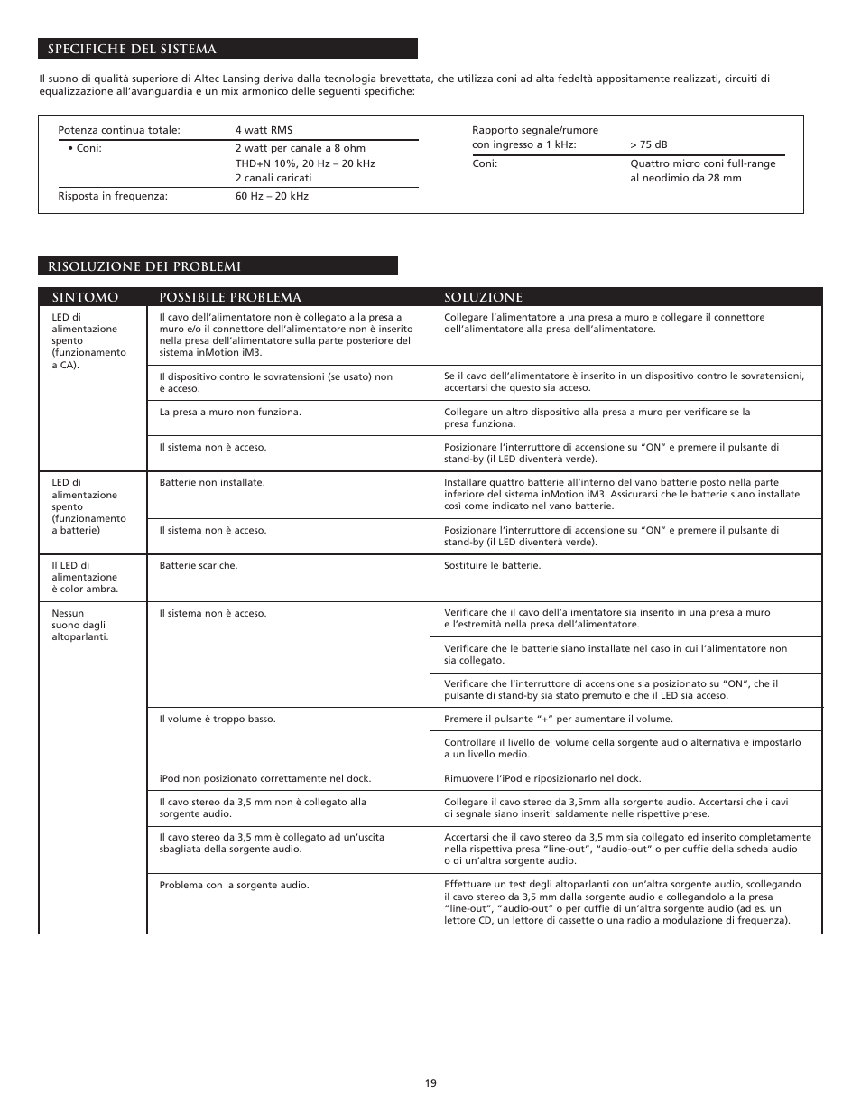 Altec Lansing iM3 User Manual | Page 21 / 44