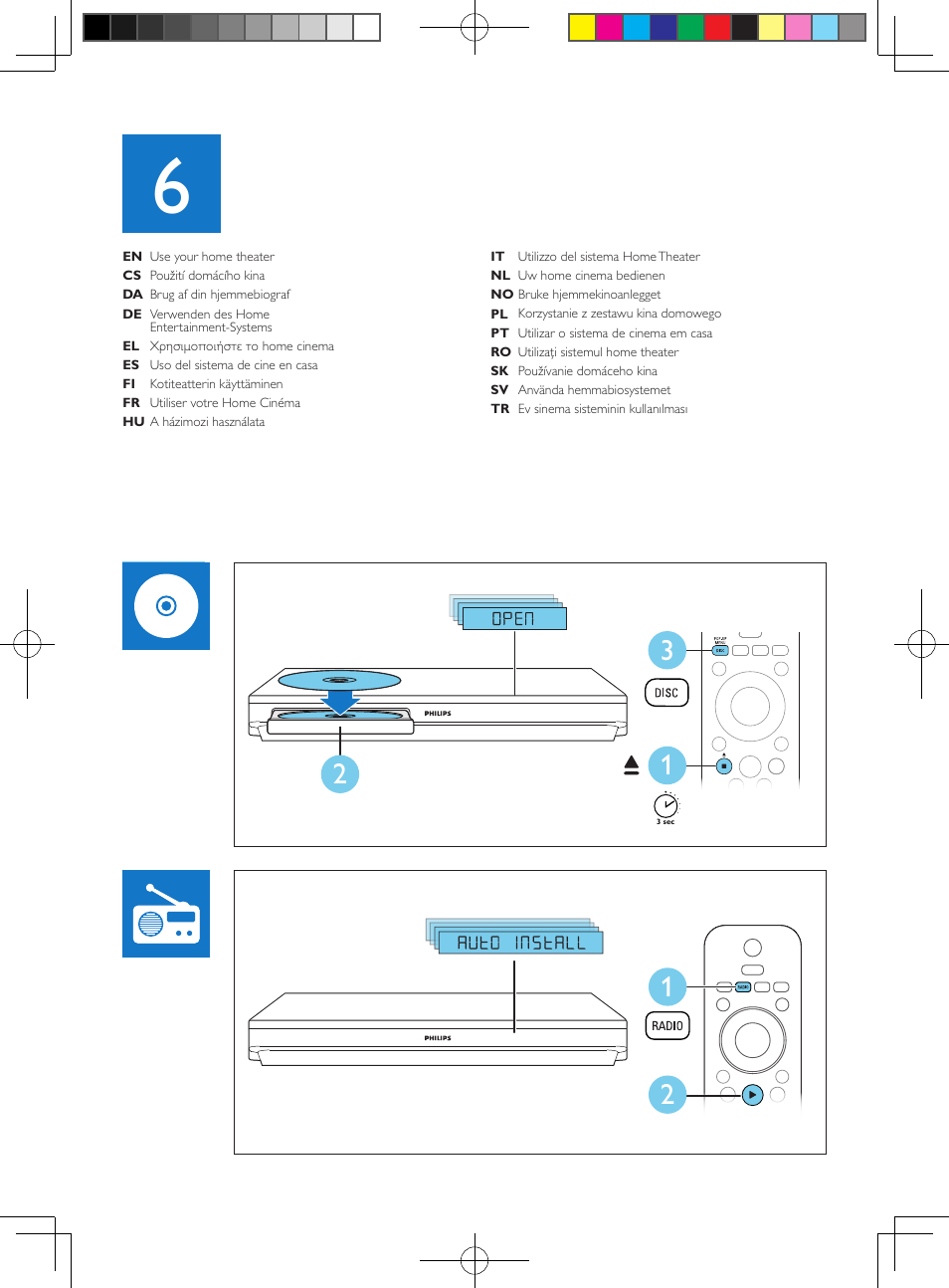 Philips Sistema de cine en casa 5.1 User Manual | Page 10 / 12