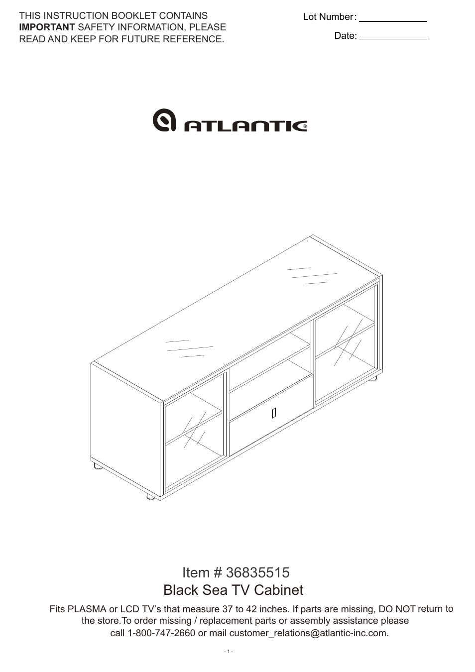 Atlantic 36835515 User Manual | 14 pages