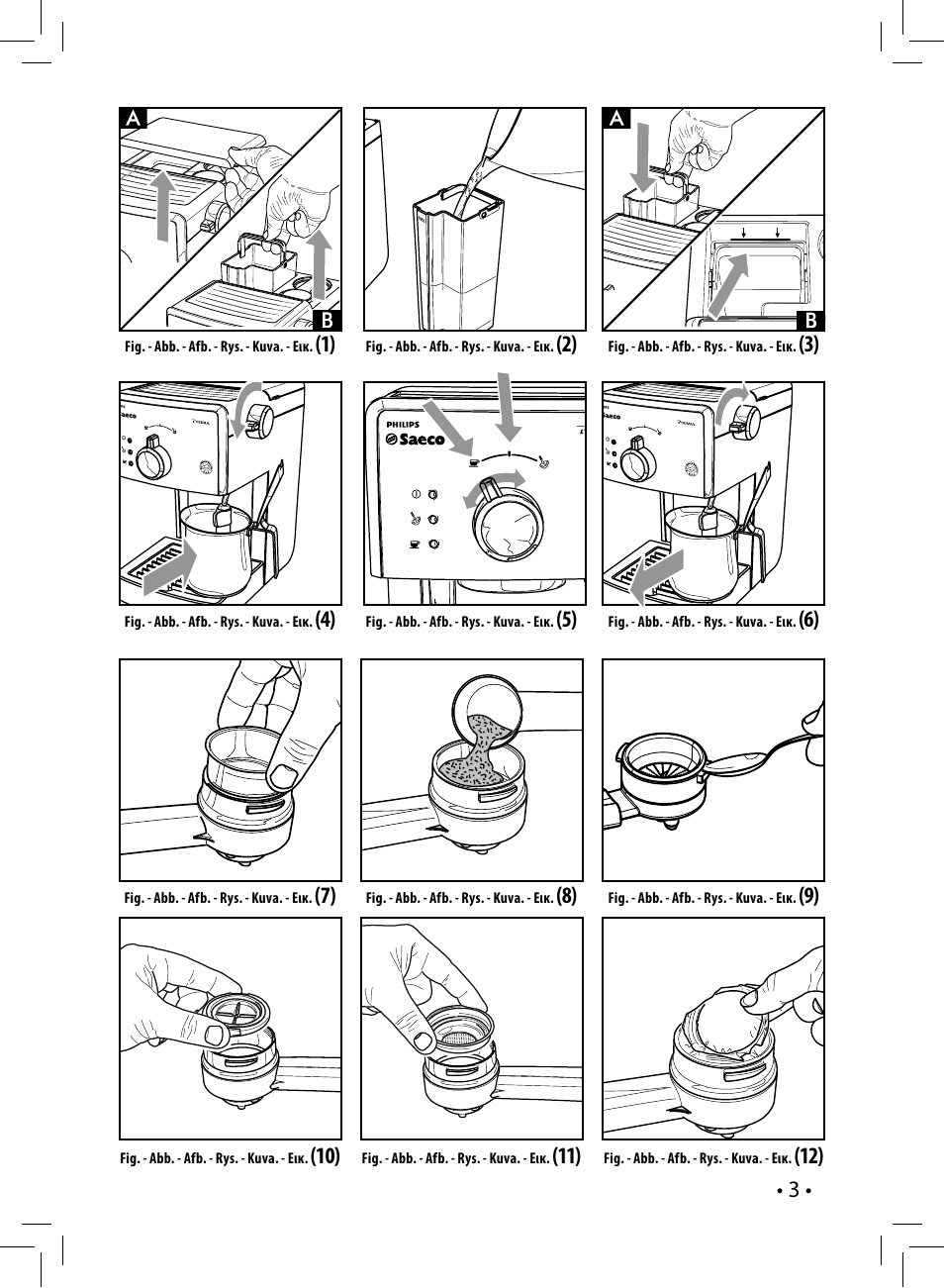 Philips Saeco Poemia Cafetera expreso manual User Manual | Page 3 / 120