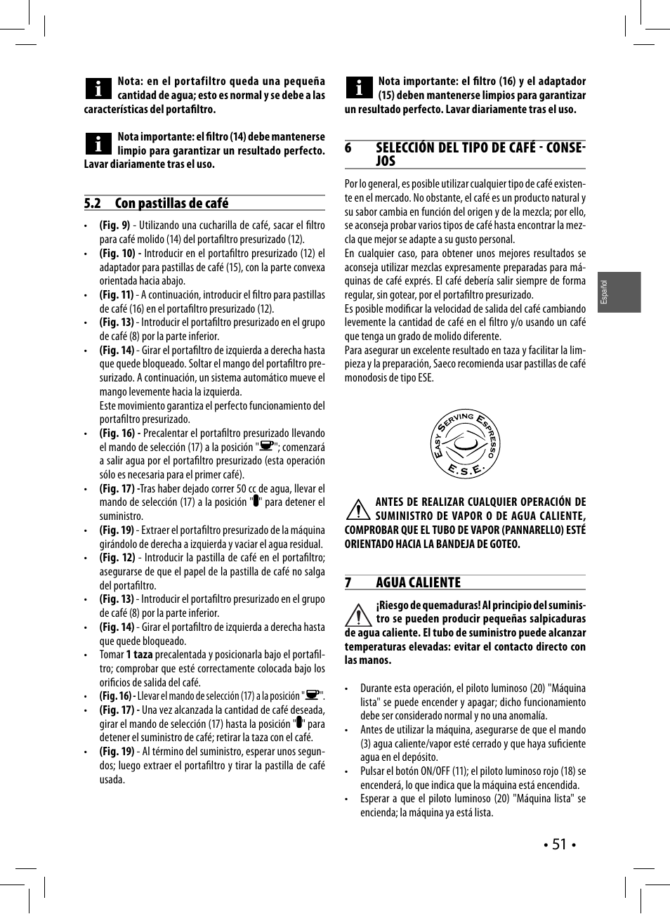 Philips Saeco Poemia Cafetera expreso manual User Manual | Page 51 / 120