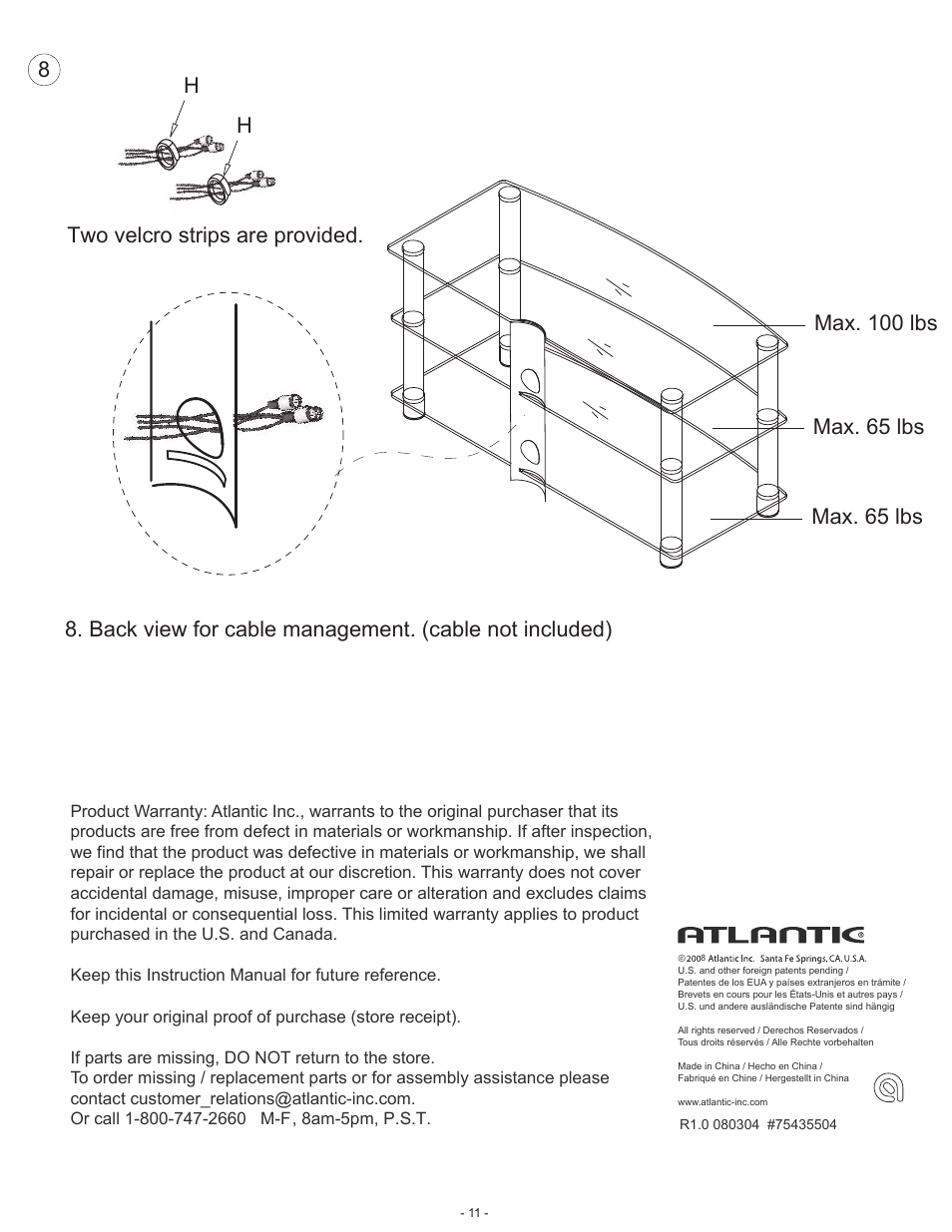 Atlantic Quattro 75435504 User Manual | Page 11 / 11