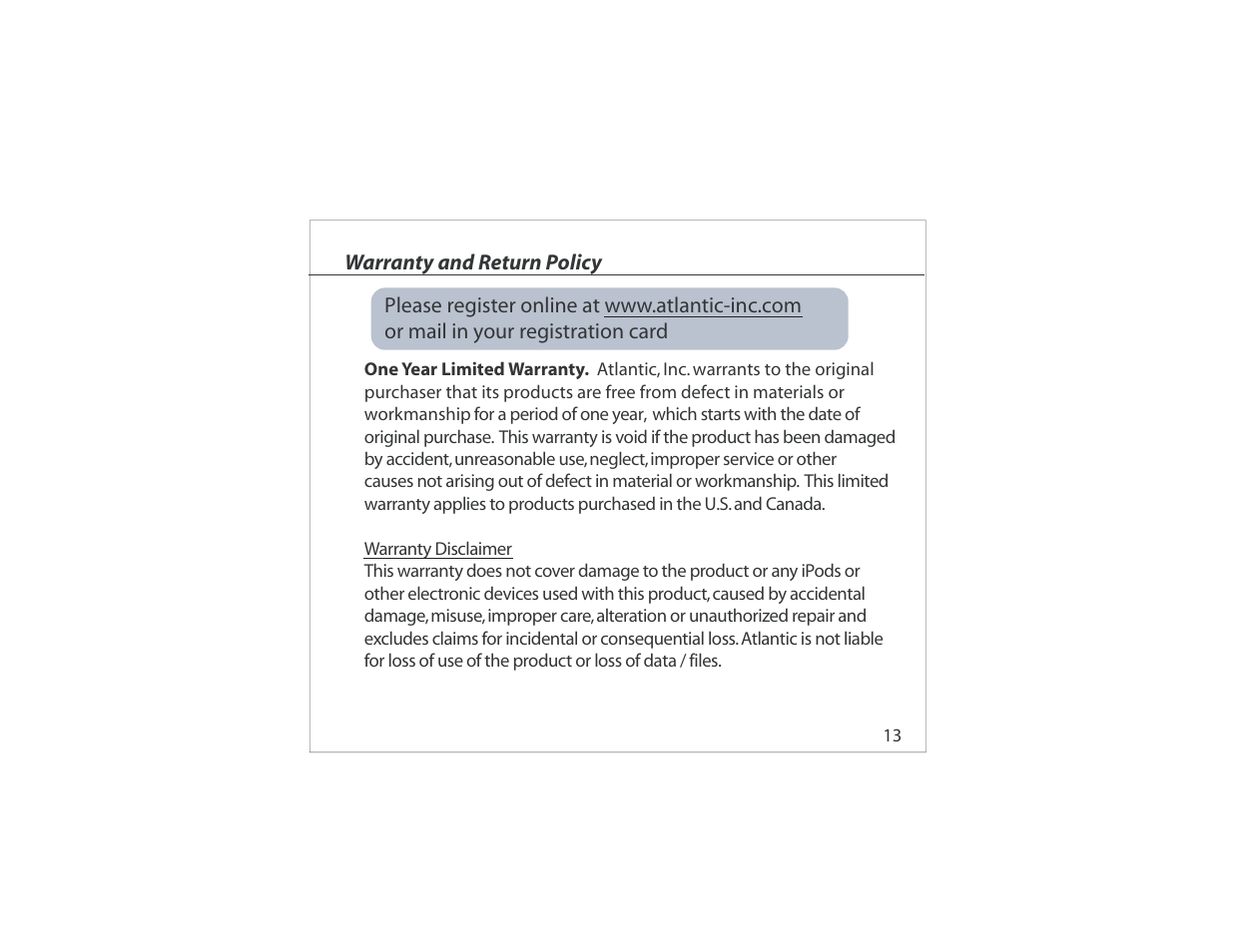 Atlantic EGO User Manual | Page 15 / 20