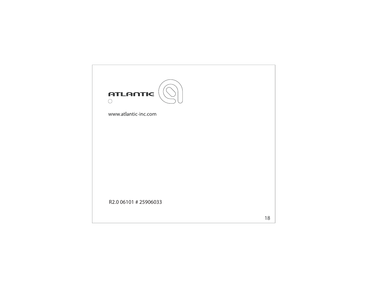 Atlantic EGO User Manual | Page 20 / 20