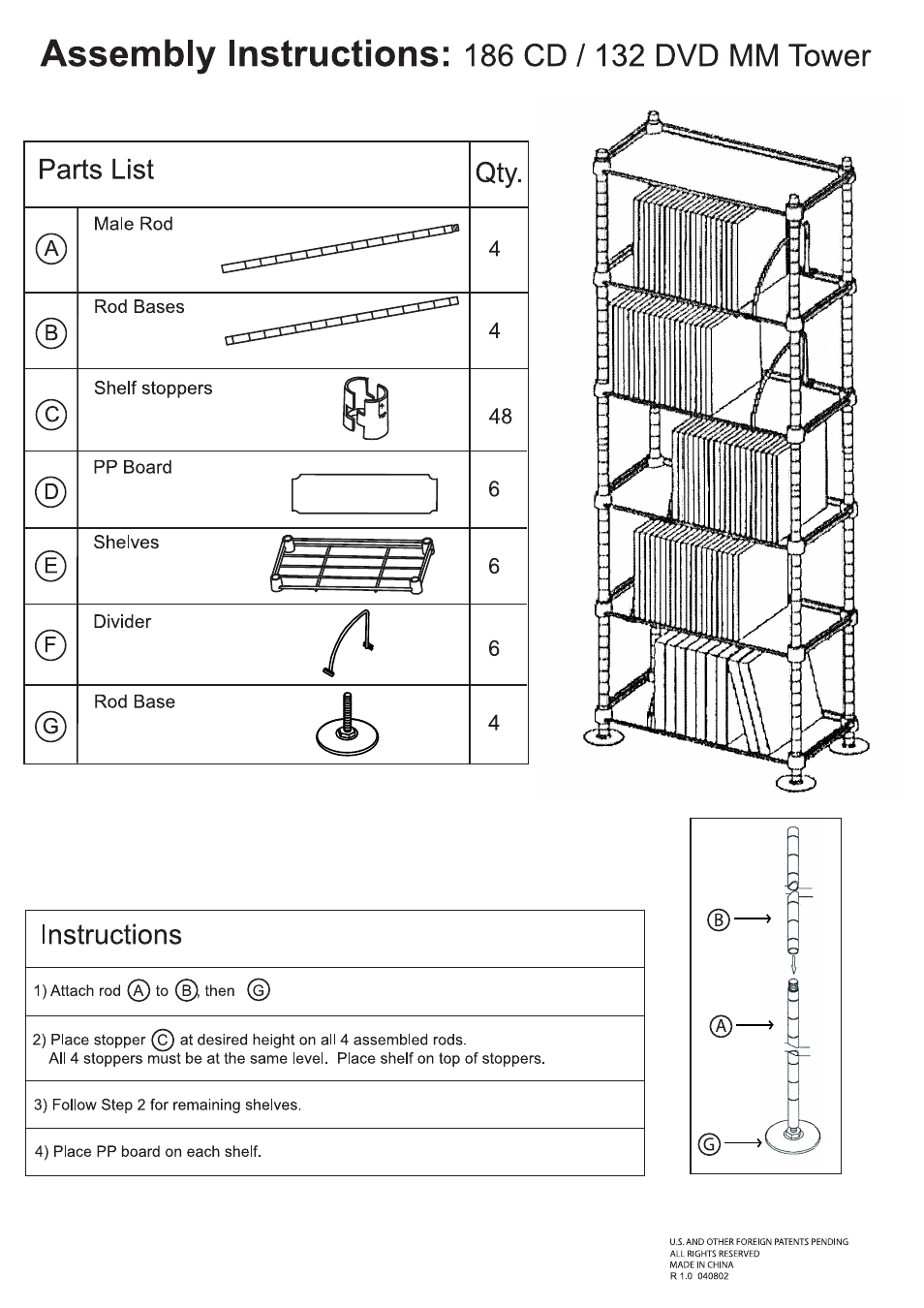 Atlantic SHF6T77 User Manual | 1 page