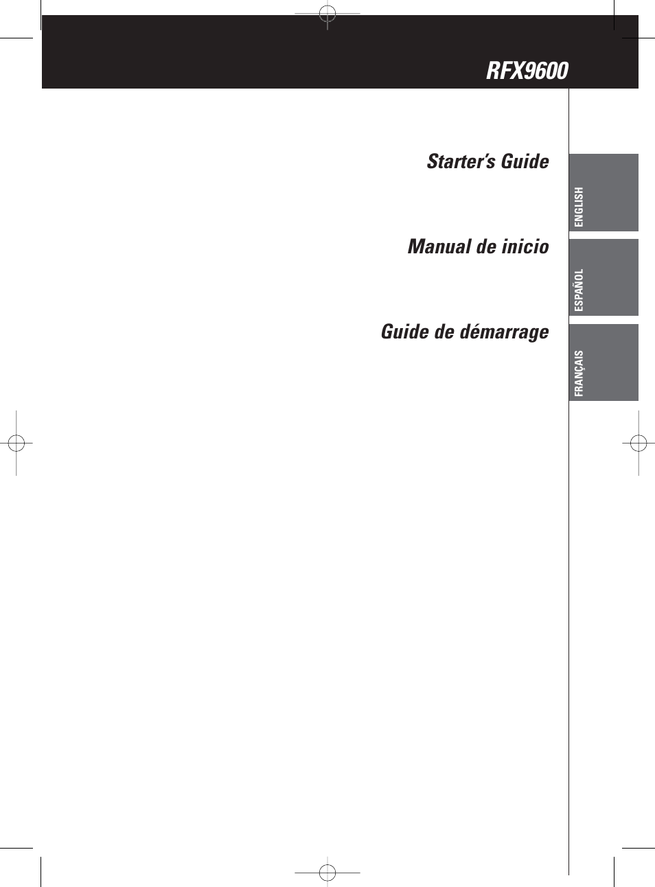 Rfx9600 | Philips Pronto Extensor en serie User Manual | Page 3 / 48