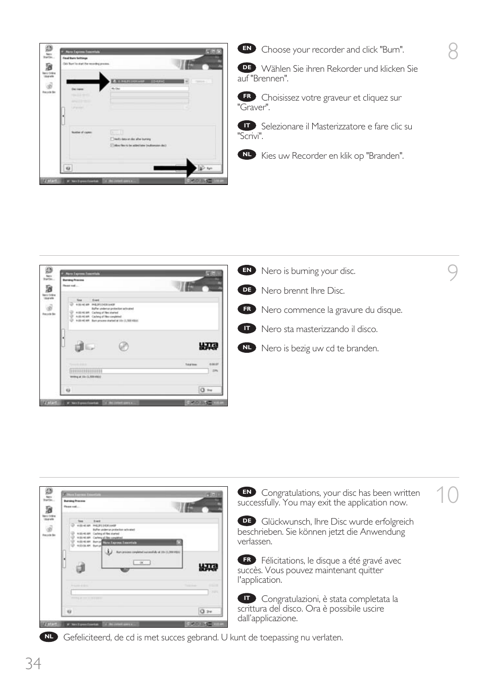 Philips Unidad interna User Manual | Page 34 / 124