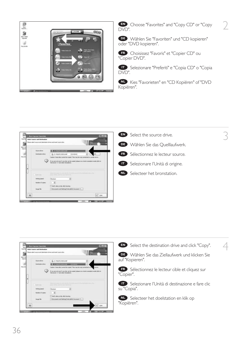 Philips Unidad interna User Manual | Page 36 / 124