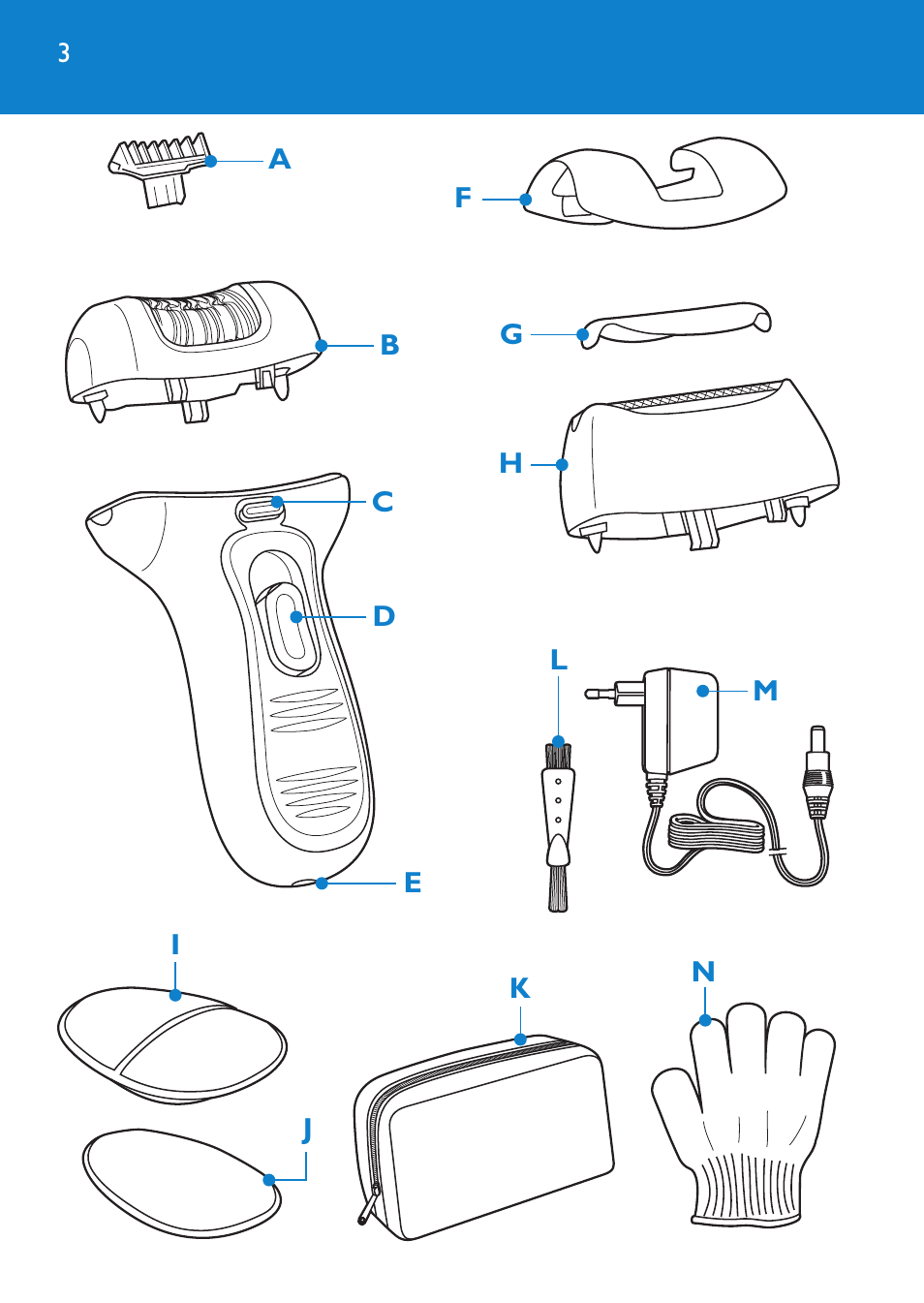 Philips Satinelle Depiladora User Manual | Page 3 / 120