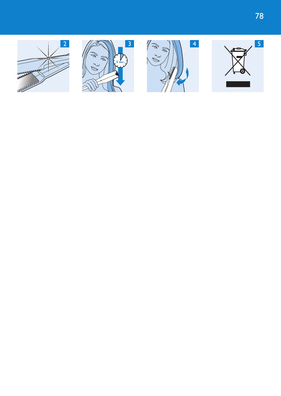 Philips SalonStraight Initial Plancha para el pelo User Manual | Page 78 / 80