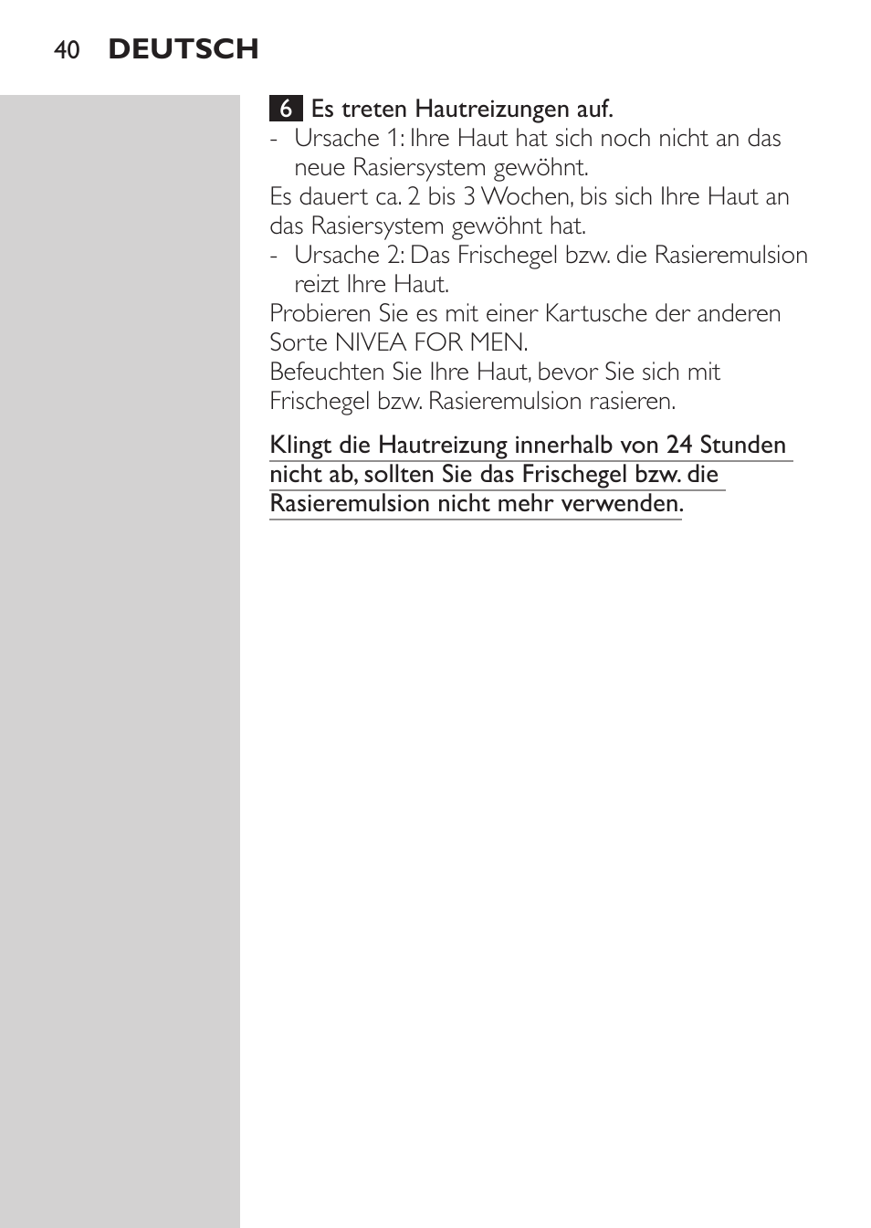 Philips Afeitadora NIVEA FOR MEN User Manual | Page 38 / 148