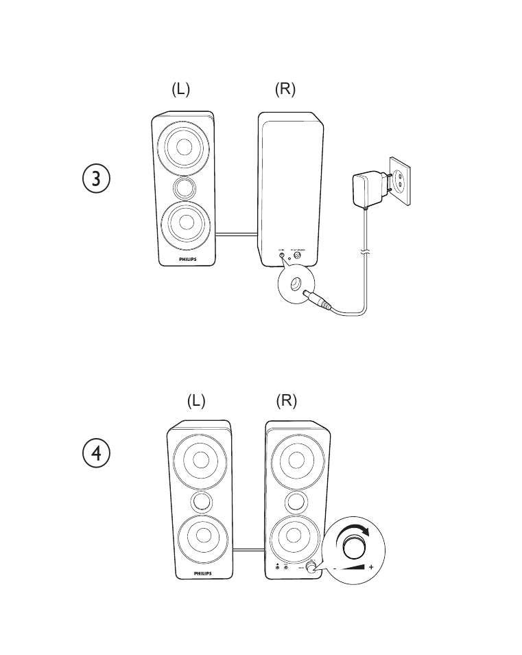 Philips Altavoces multimedia 2.0 User Manual | Page 3 / 12