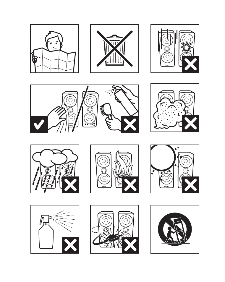 Philips Altavoces multimedia 2.0 User Manual | Page 6 / 12