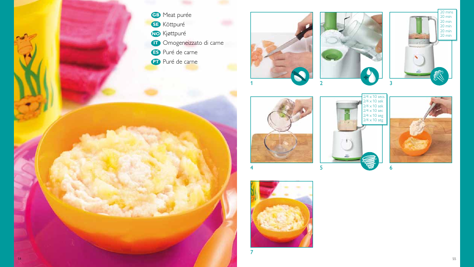 Philips Vaporera y batidora combinadas AVENT User Manual | Page 28 / 51