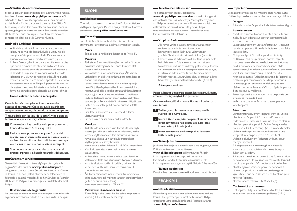 Philips BEARDTRIMMER Series 3000 barbero para barba y barba de 2 días User Manual | Page 4 / 9