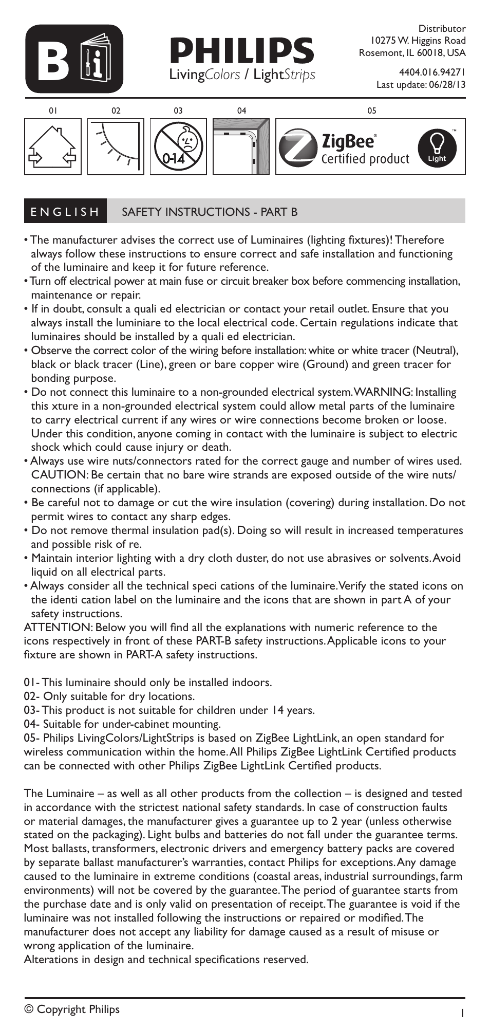 Philips hue Personal Wireless Lighting Luz indirecta User Manual | 3 pages