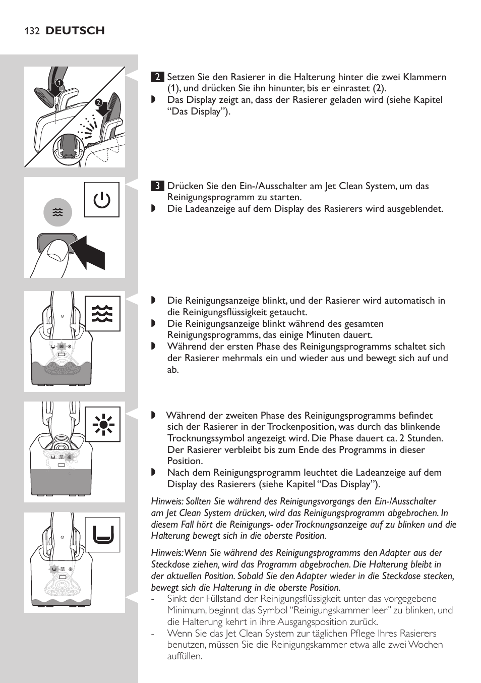 Philips SHAVER Series 7000 SensoTouch afeitadora eléctrica en húmedo y seco User Manual | Page 132 / 304