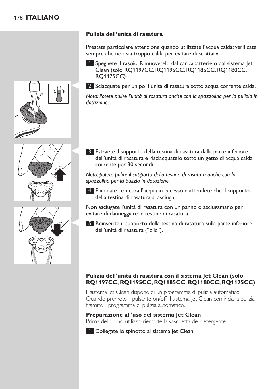 Philips SHAVER Series 7000 SensoTouch afeitadora eléctrica en húmedo y seco User Manual | Page 178 / 304