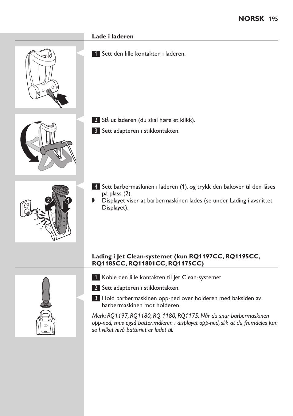 Philips SHAVER Series 7000 SensoTouch afeitadora eléctrica en húmedo y seco User Manual | Page 195 / 304