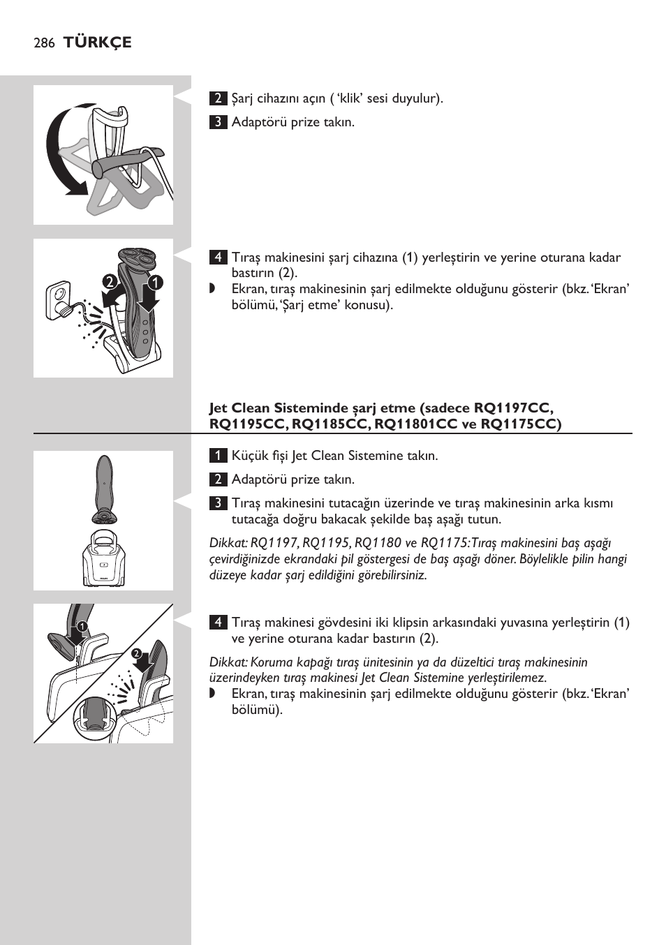 Philips SHAVER Series 7000 SensoTouch afeitadora eléctrica en húmedo y seco User Manual | Page 286 / 304