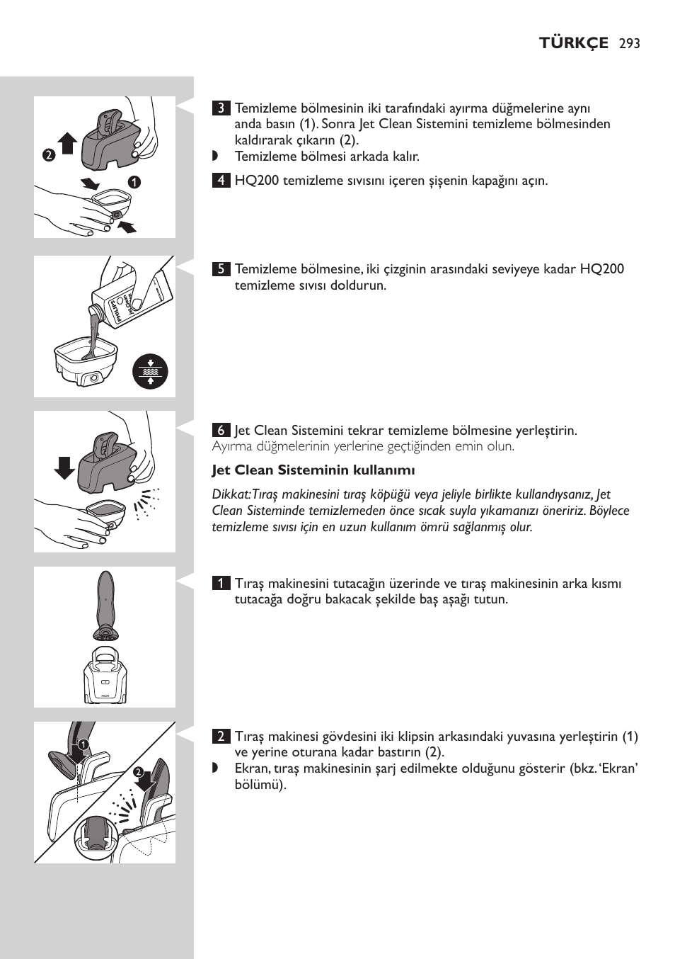 Philips SHAVER Series 7000 SensoTouch afeitadora eléctrica en húmedo y seco User Manual | Page 293 / 304