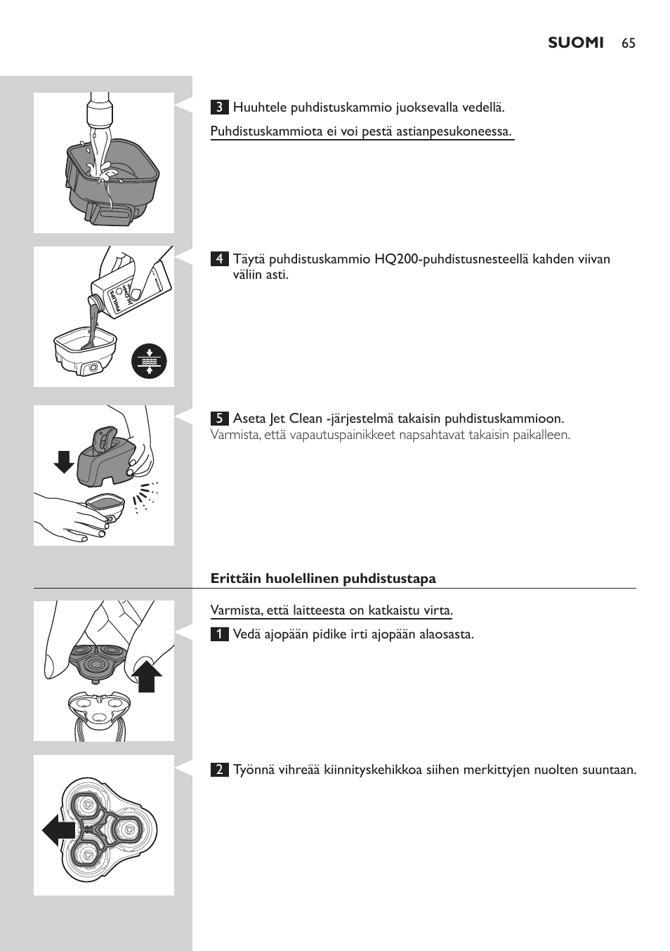 Philips SHAVER Series 7000 SensoTouch afeitadora eléctrica en húmedo y seco User Manual | Page 65 / 304