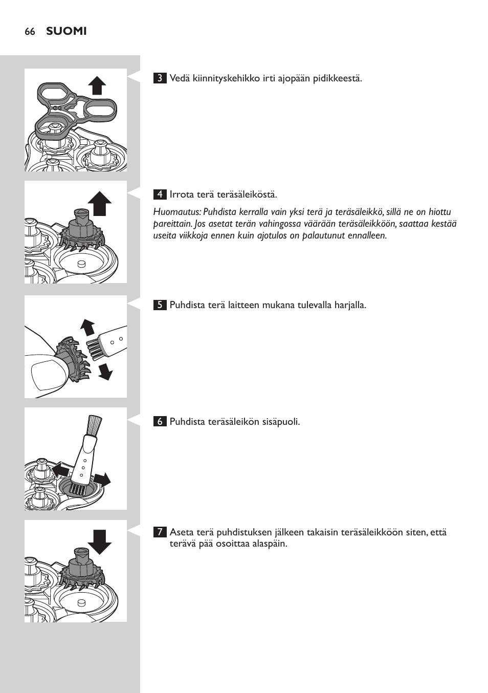 Philips SHAVER Series 7000 SensoTouch afeitadora eléctrica en húmedo y seco User Manual | Page 66 / 304