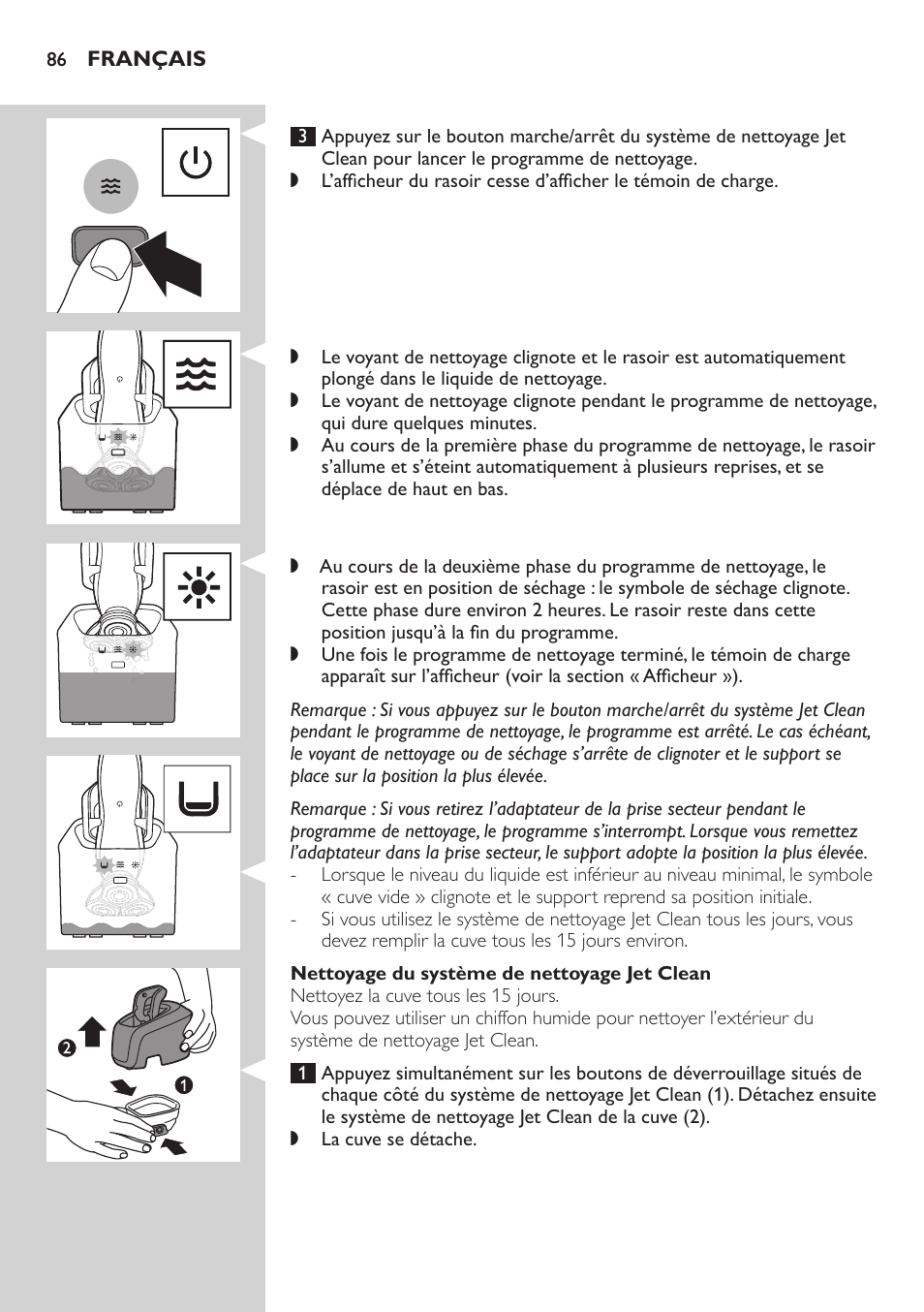 Philips SHAVER Series 7000 SensoTouch afeitadora eléctrica en húmedo y seco User Manual | Page 86 / 304