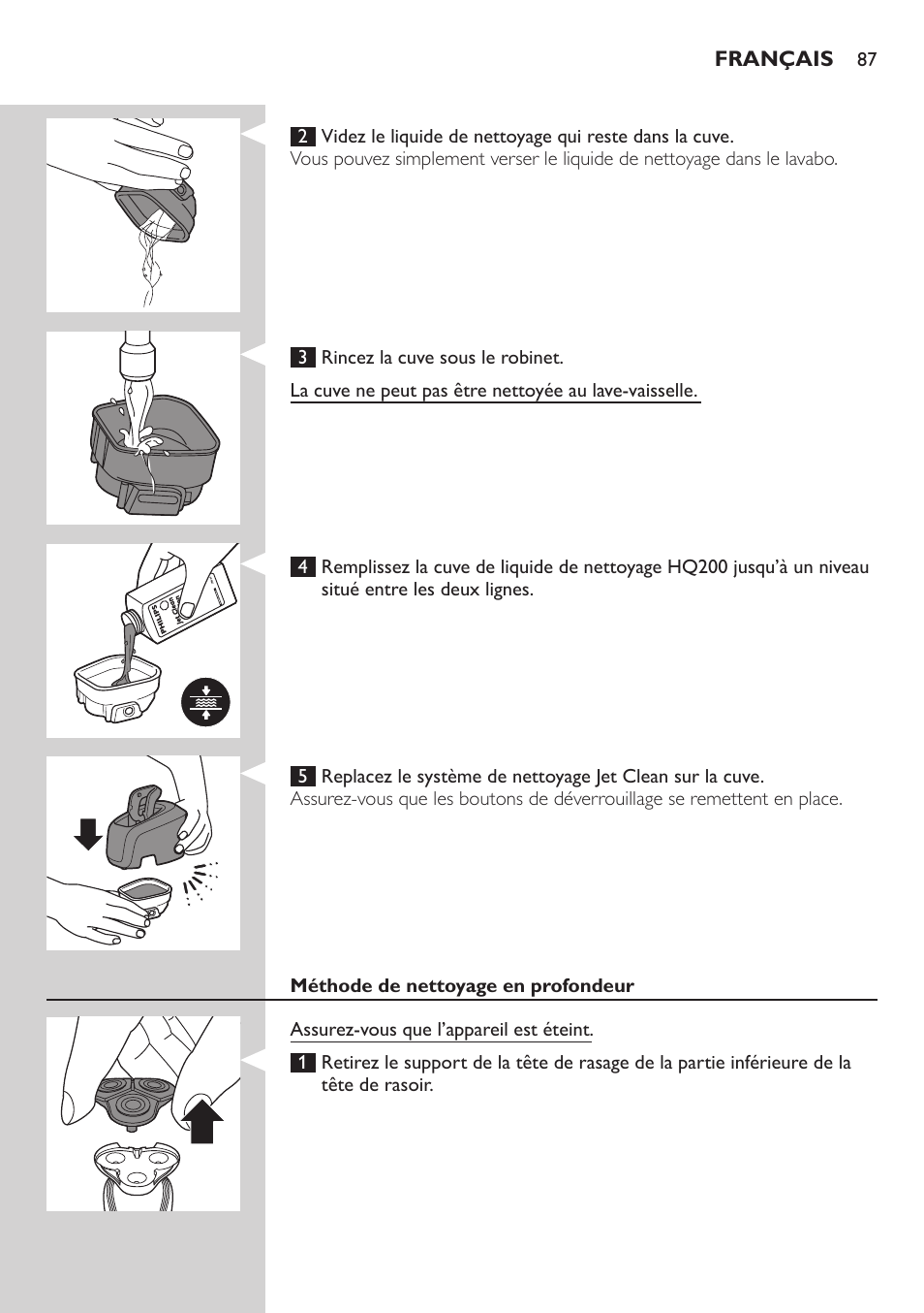 Philips SHAVER Series 7000 SensoTouch afeitadora eléctrica en húmedo y seco User Manual | Page 87 / 304