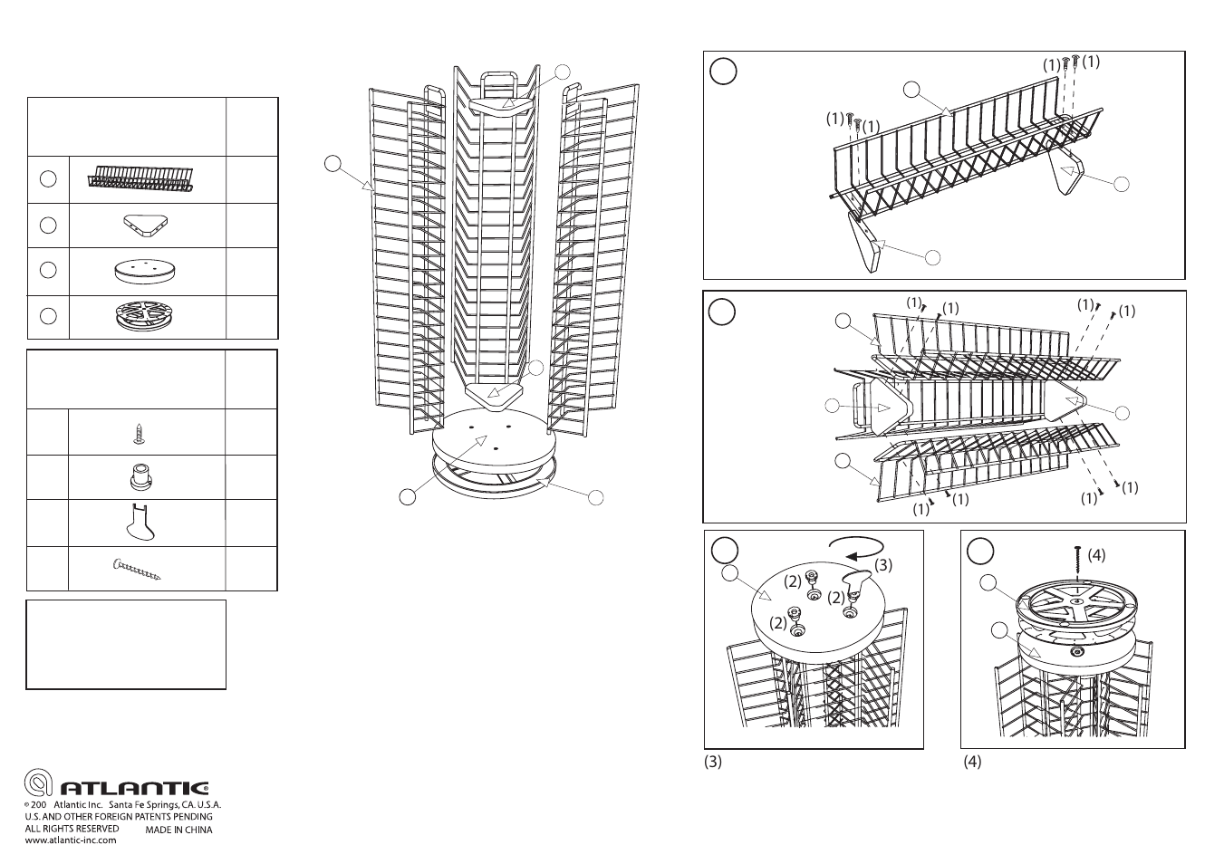 Assembly instructions | Atlantic 63735423 User Manual | Page 2 / 2