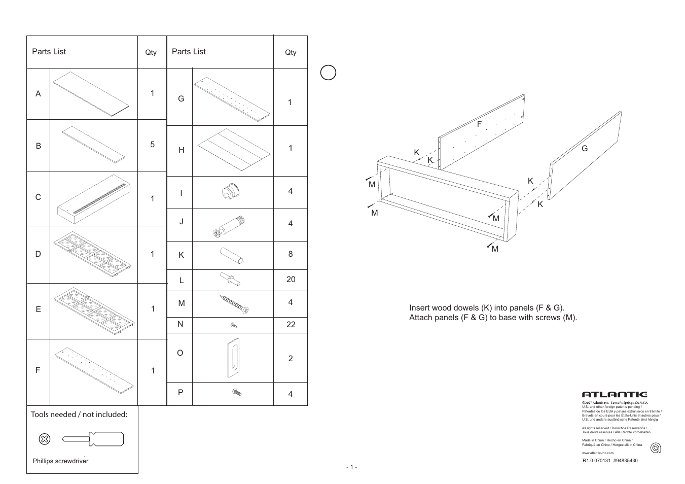 Atlantic 94835430 User Manual | Page 2 / 8