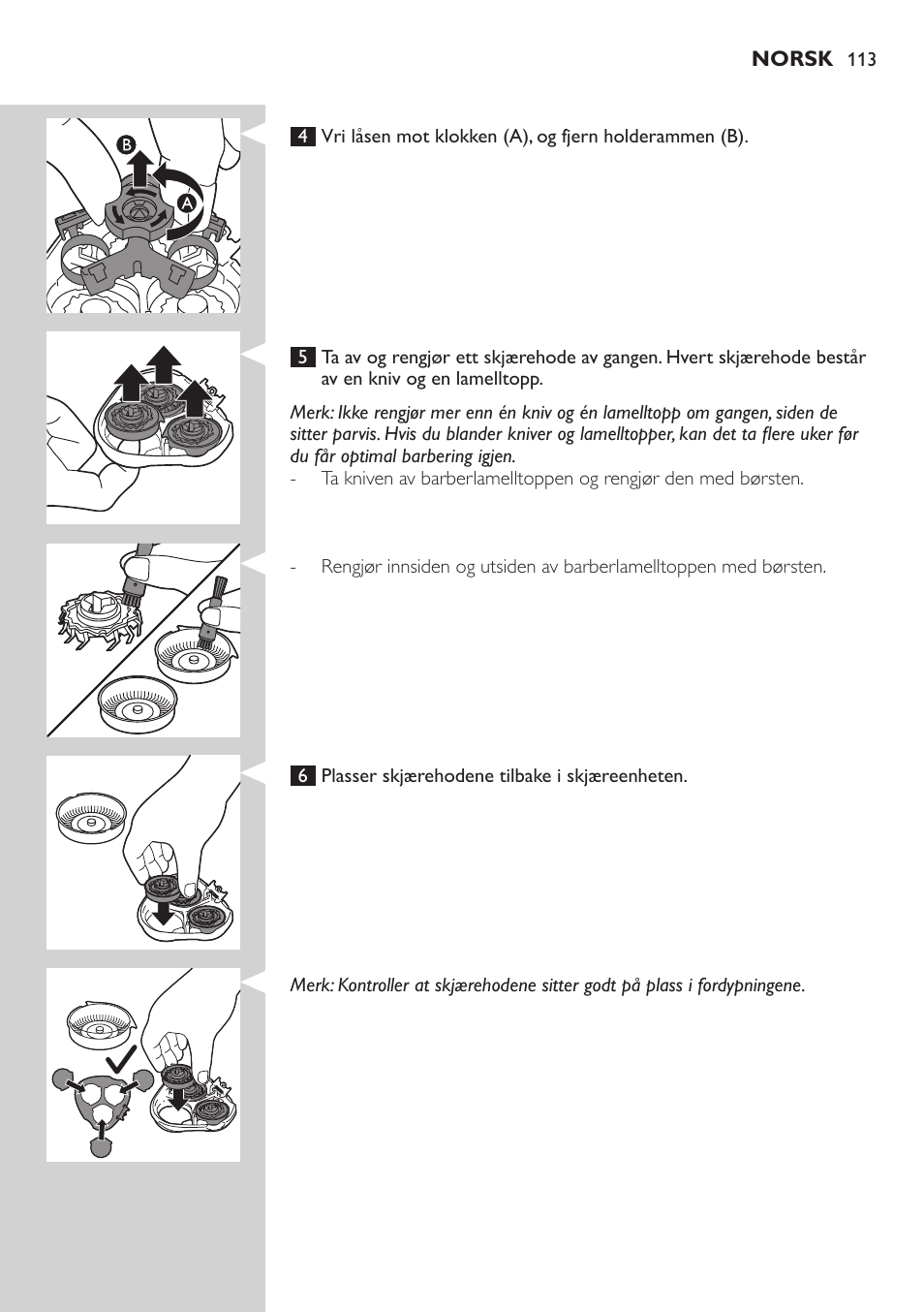 Philips SHAVER Series 3000 afeitadora eléctrica en seco User Manual | Page 113 / 154