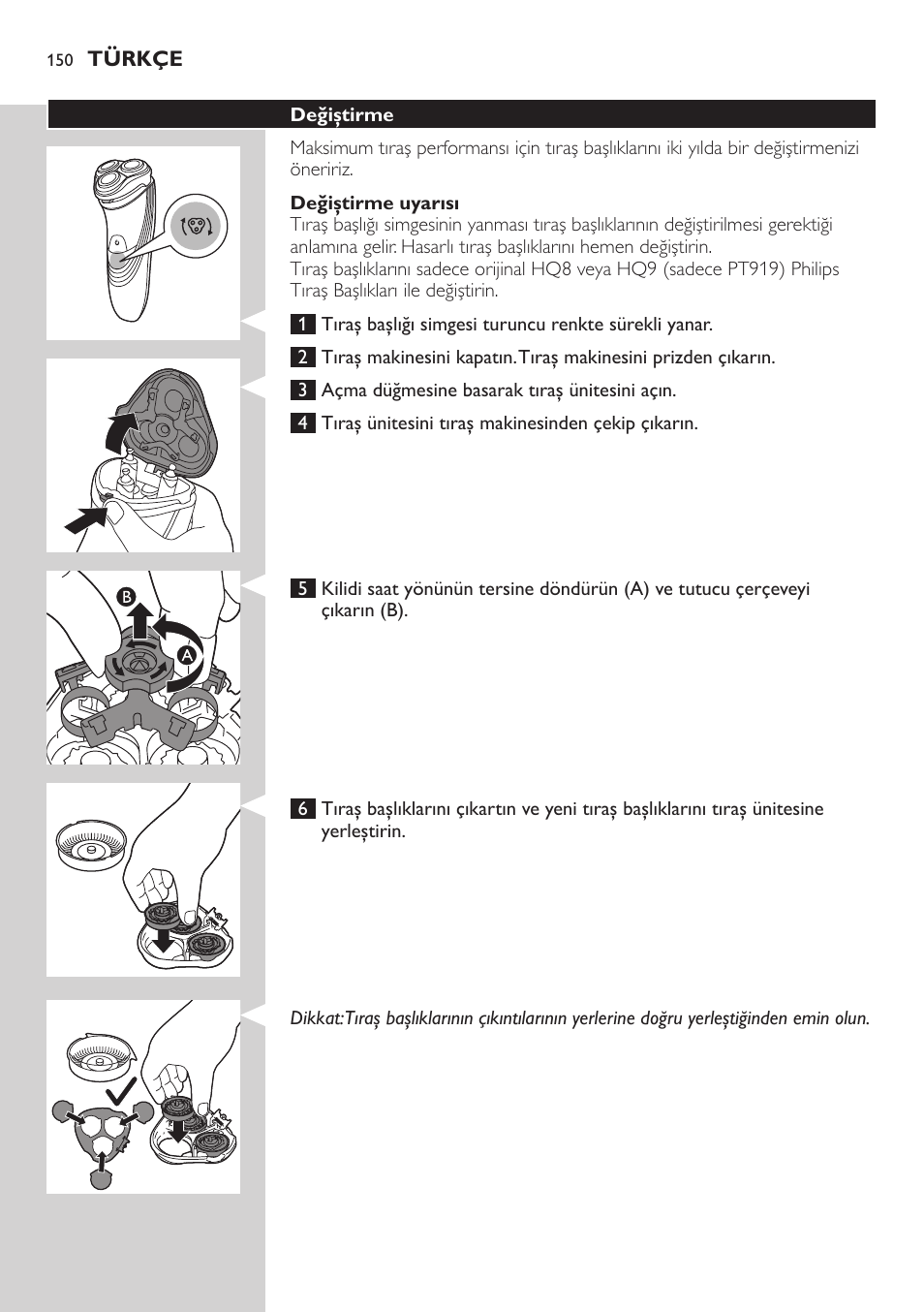 Philips SHAVER Series 3000 afeitadora eléctrica en seco User Manual | Page 150 / 154