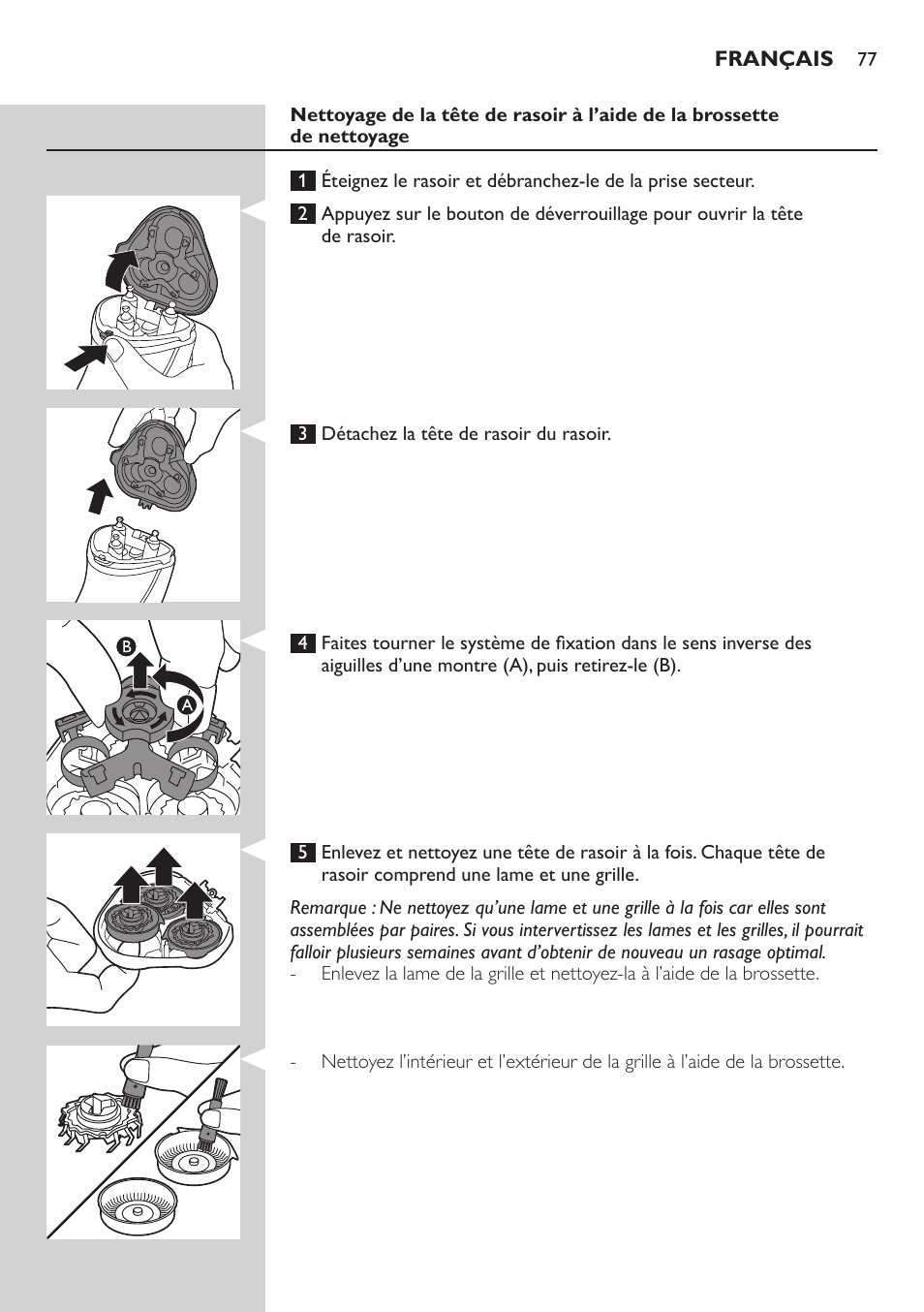 Philips SHAVER Series 3000 afeitadora eléctrica en seco User Manual | Page 77 / 154