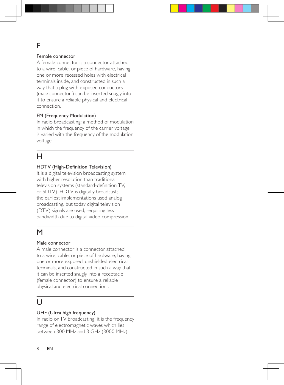 Philips Antena de televisión digital User Manual | Page 7 / 93