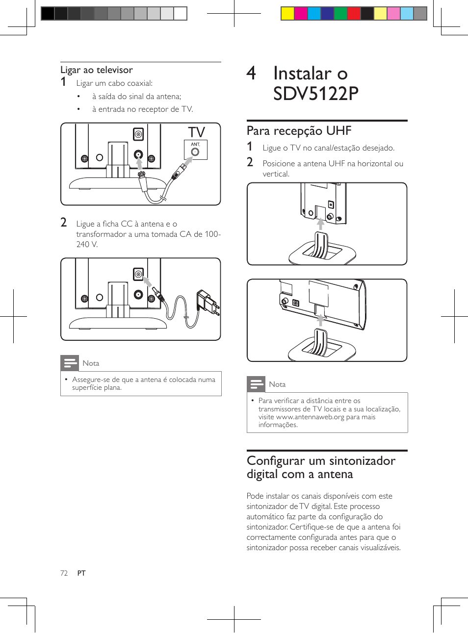 Philips Antena de televisión digital User Manual | Page 71 / 93