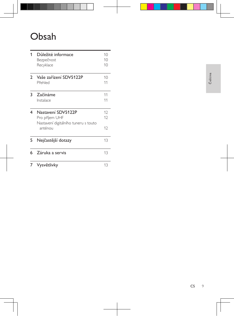 Philips Antena de televisión digital User Manual | Page 8 / 93